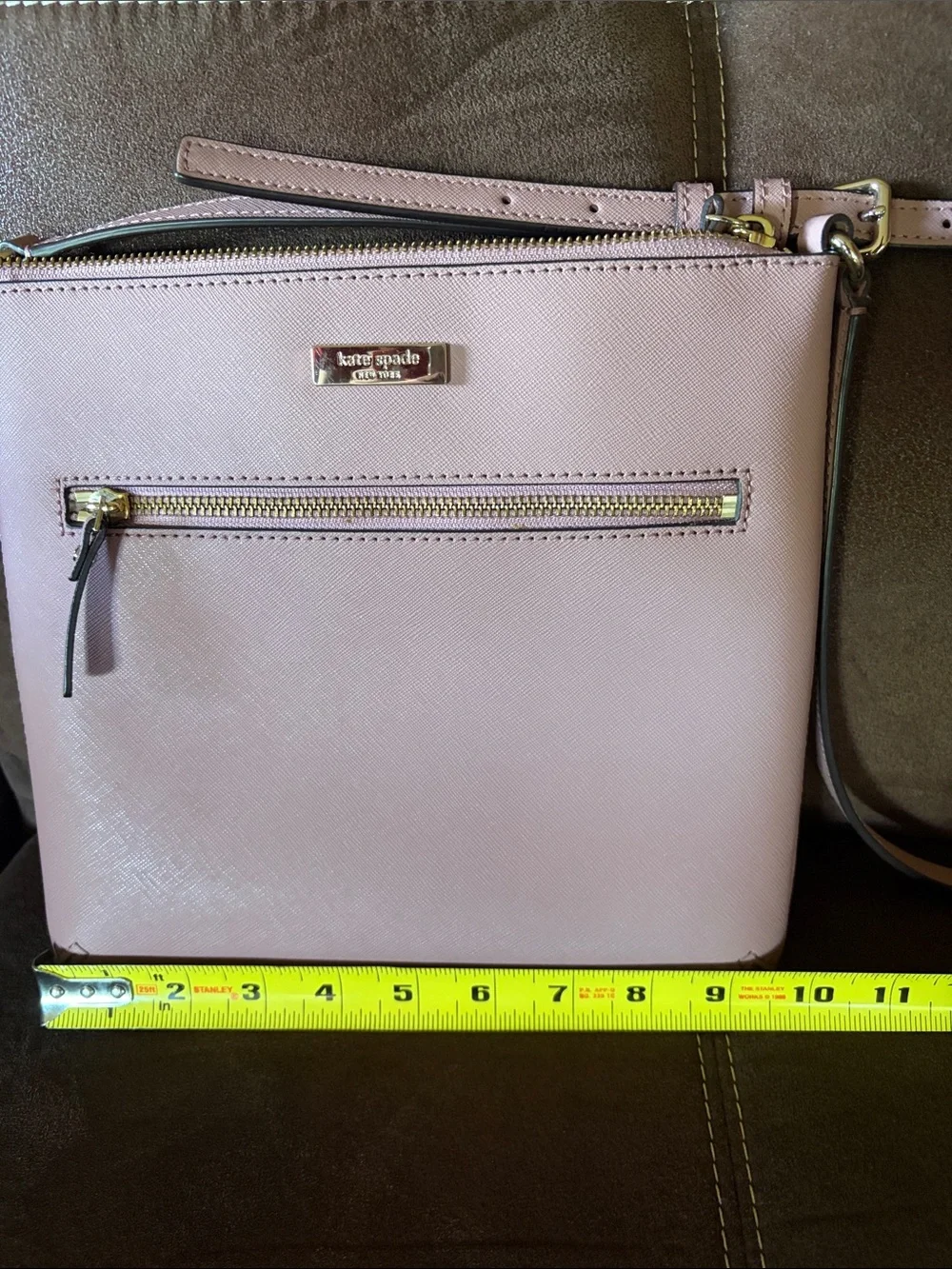 Kate Spade♠️ Mauve Pink Saffiano Crossbody Bag with Gold Hardware